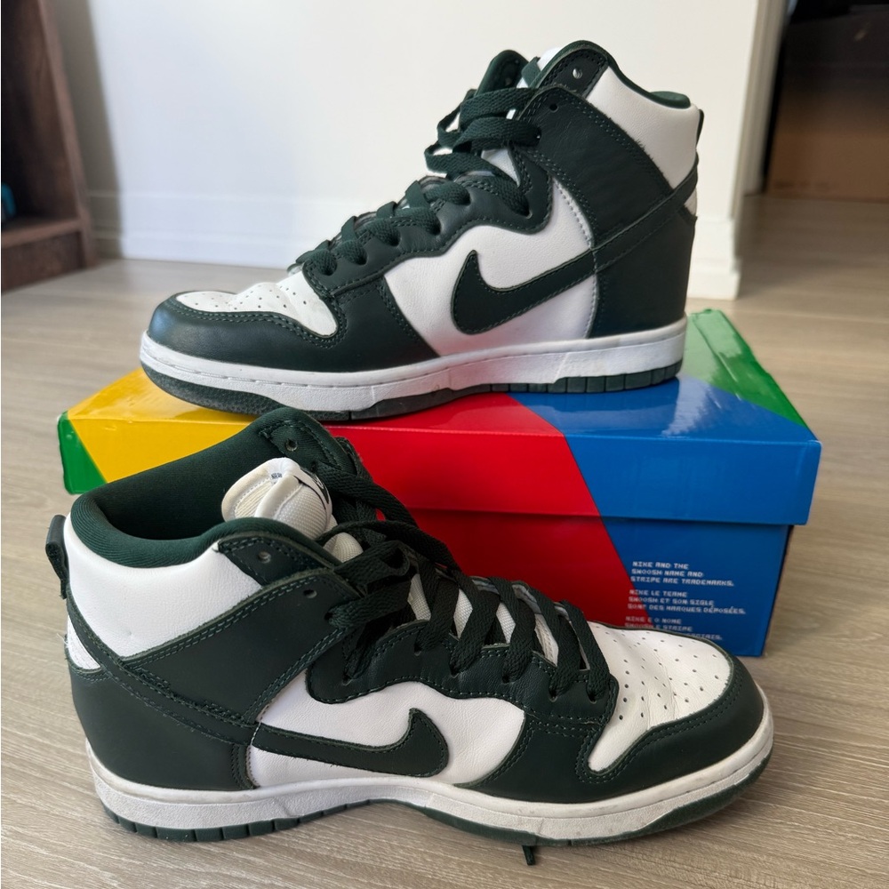 Nike SB Dunk High Pro Green/White “Spartan”